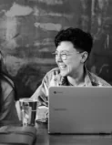 Designers working with AI tools
